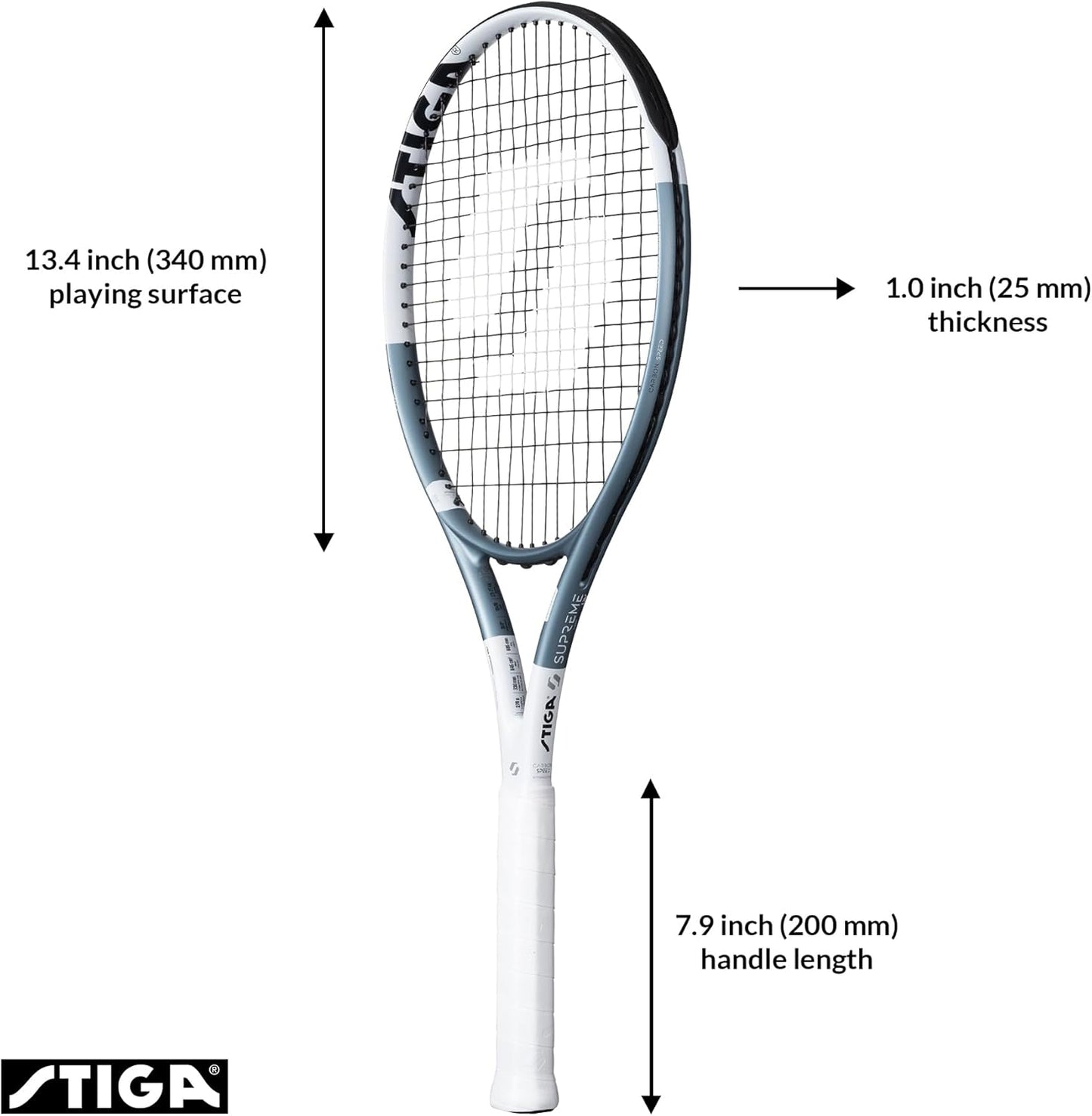 Tennis Racket Supreme LW, Lightweight Speed Full-Length Tennis Racket