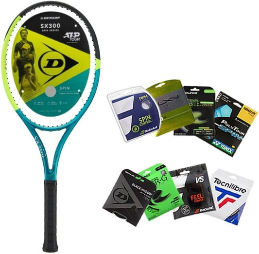 Dunlop Sports 2025 SX300 Tennis Racket - Strung with Your Choice of Color and Tension